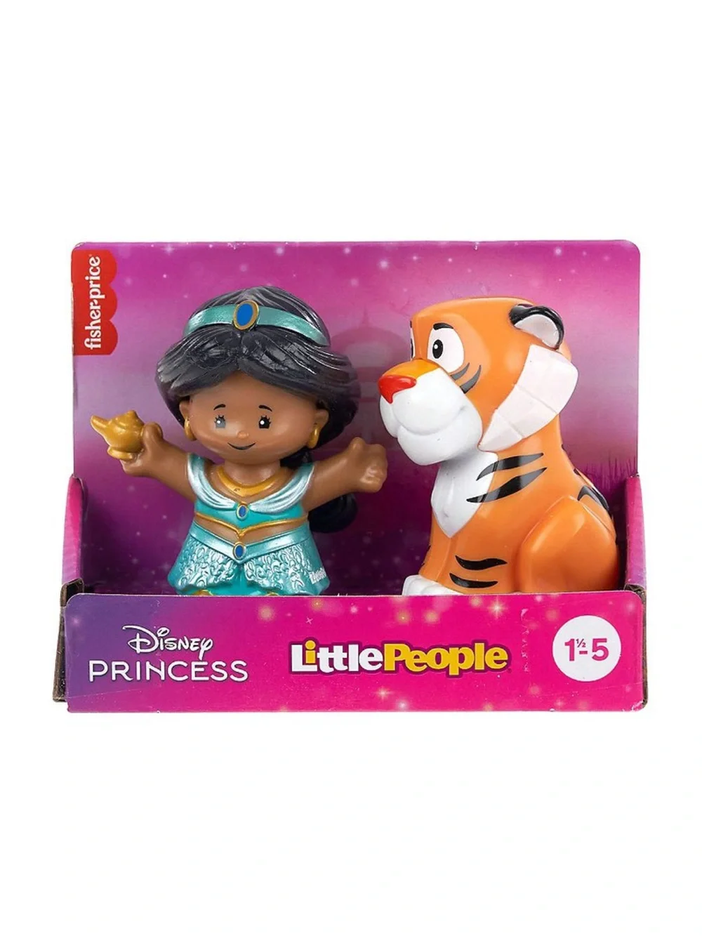 New Fisher-Price Little People Disney Princess Jasmine Sidekick Raja Figures